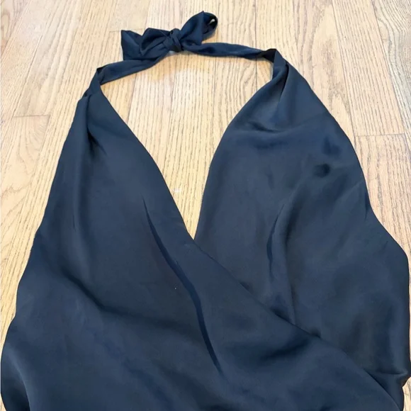 Aritzia Martini Satin Halter Blouse - Picture 4 of 5